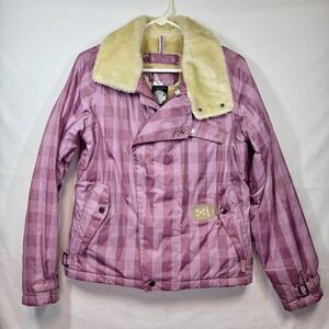 Burton Dutchess Insulated Jacket Faux Fur Collar Audex Control Women's Sz Medium